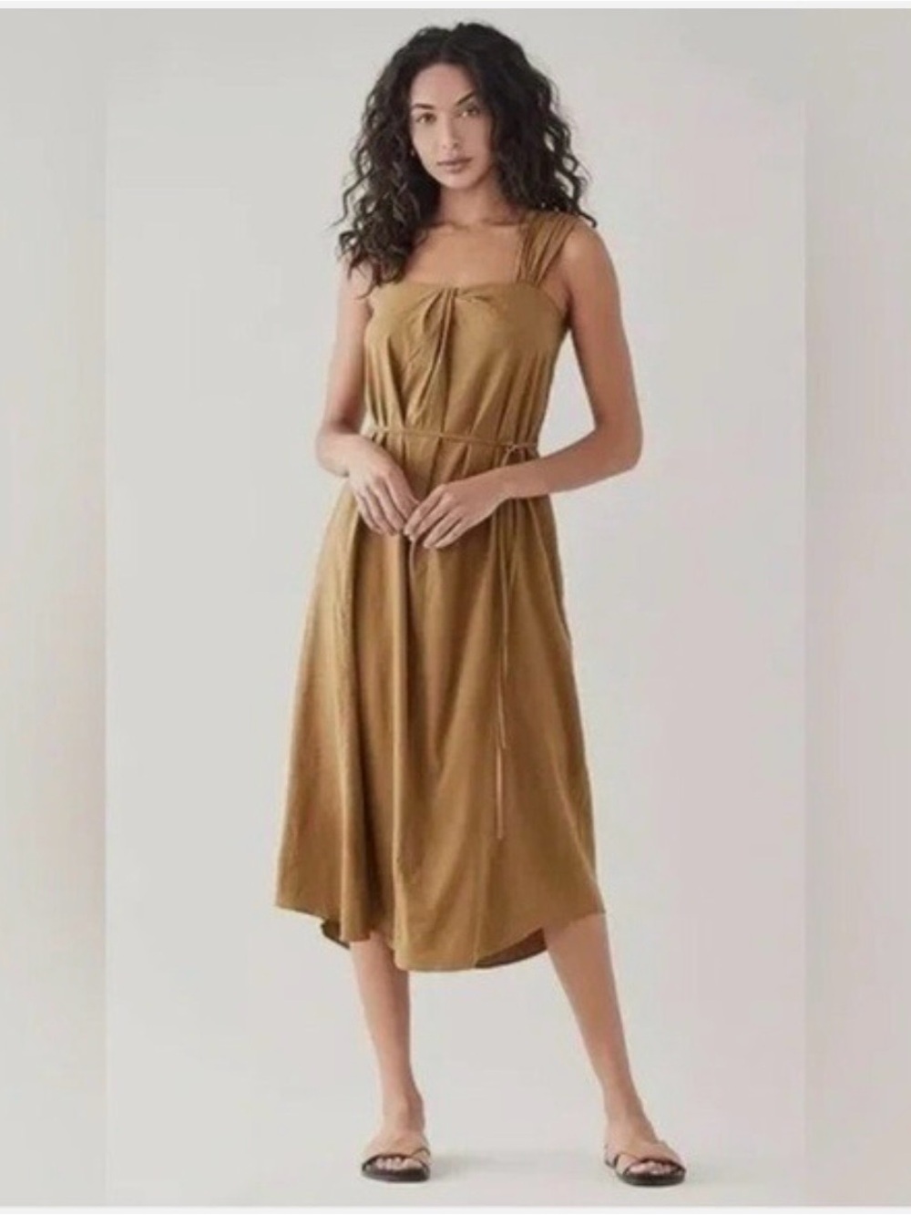 Vince Poet - Midi Dress w/ Side Pockets / Back Zipper / Size : Small